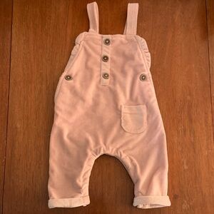 🍊5/$25 Jessica Simpson Baby Pink Soft Corduroy Overalls size 0-3m